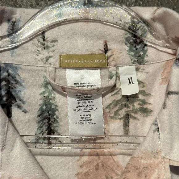 Pottery Barn Teen Winter Wonderland Flannel Pajama- Contemporary Christmas Tree